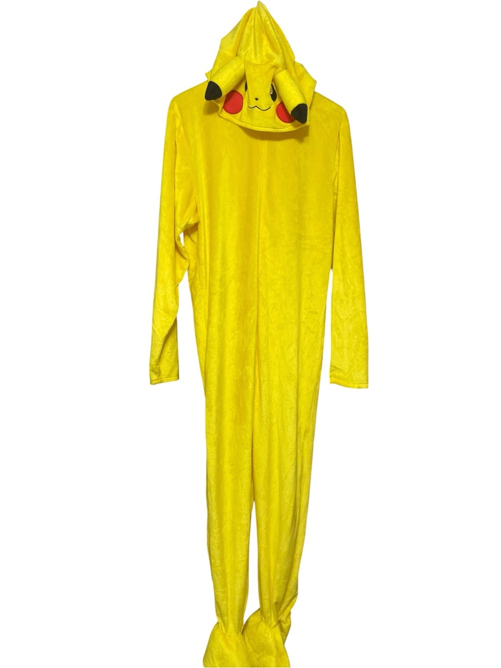 Pokemon Bright Yellow Pikachu Hooded Kids Onesie Costume